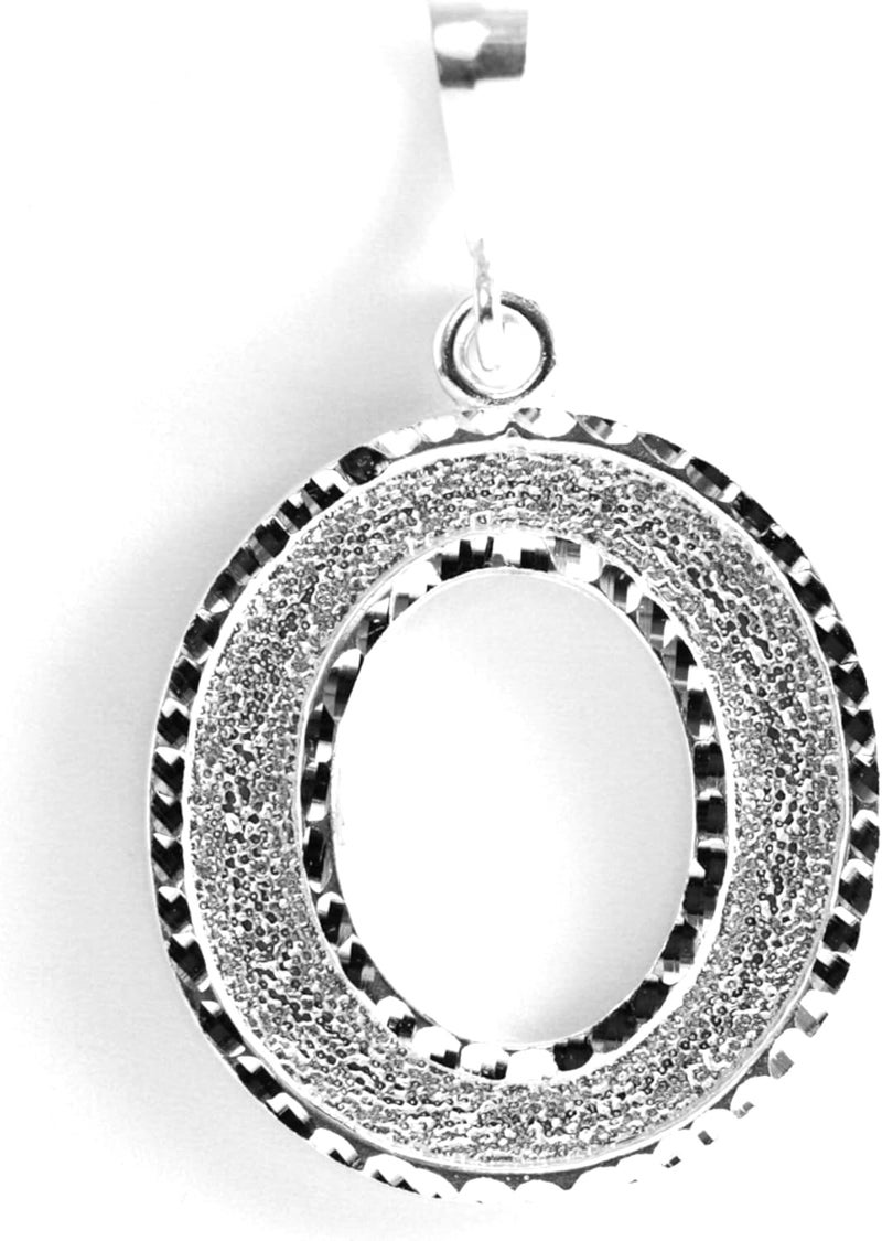 Deidreamers Personalized 1.0 Inch Solid.925 Sterling Silver Initial A-Z Charm - Image 1